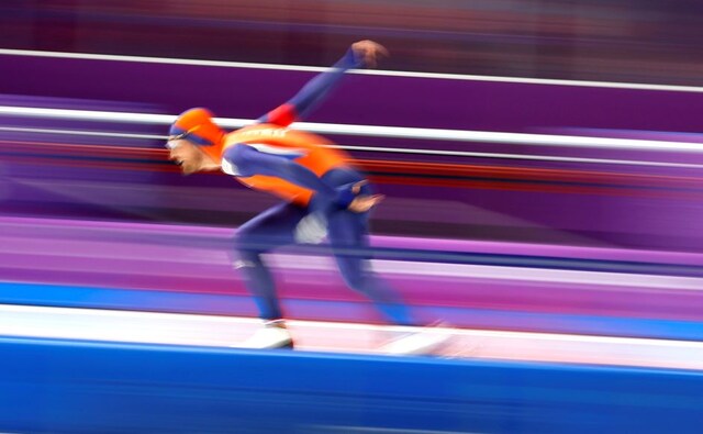Kjeld Nuis of the Netherlands stormed to gold ahead of compatriot Patrick Roest in the men's speed skating 1,500m. Reuters Kjeld Nuis of the Netherlands stormed to gold ahead of compatriot Patrick Roest in the men's speed skating 1,500m. Reuters