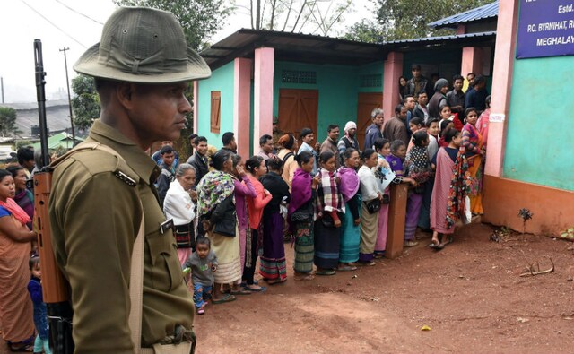 The results of the polls in the two states, along with that of Tripura, will be declared on 3 March. The results of the polls in the two states, along with that of Tripura, will be declared on 3 March.