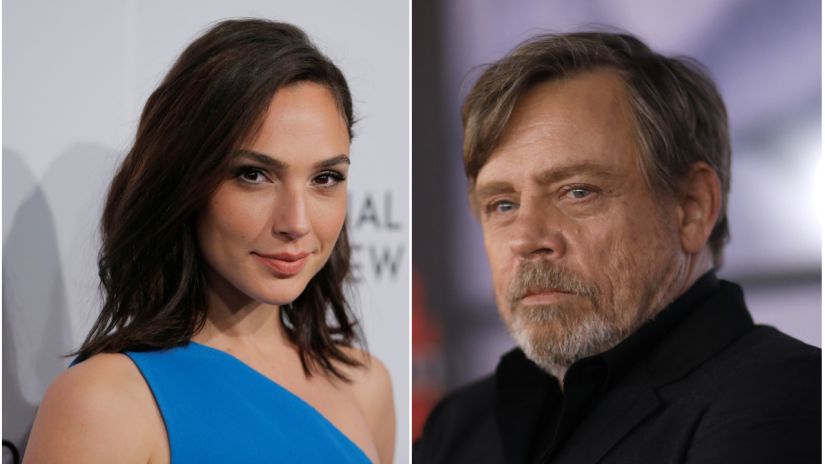Gal Gadot (L) and Mark Hamill (R). Reuters