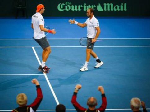 Davis Cup: Germany's Tim Puetz and Jan-Lennard Struff win thrilling doubles clash to take 2-1 lead against Australia Davis Cup: Germany's Tim Puetz and Jan-Lennard Struff win thrilling doubles clash to take 2-1 lead against Australia