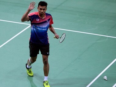 Iskandar Zulqarnain celebrates after his win over Kidambi Srikanth. India Open