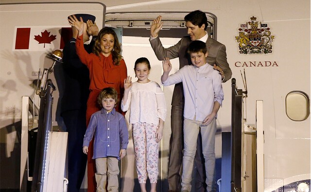 Trudeau and his family wave upon their arrival at AFS Palam, New Delhi. Cooperation in security and counter-terrorism as well as exchange of views on global and regional issues of mutual interest will also form important components of the visit. Reuters Trudeau and his family wave upon their arrival at AFS Palam, New Delhi. Cooperation in security and counter-terrorism as well as exchange of views on global and regional issues of mutual interest will also form important components of the visit. Reuters