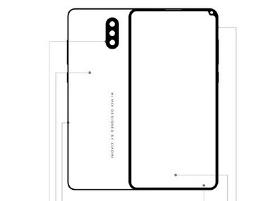 Mi Mix 2S render. Weibo