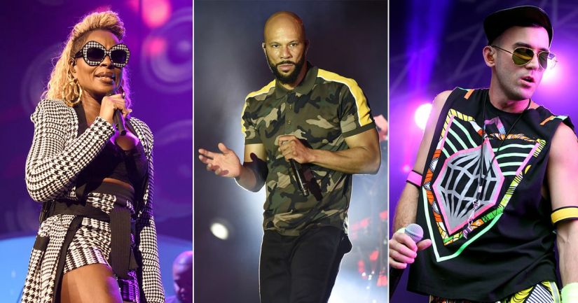 (From L-R) Mary J Blige, Common, Sufjan Stevens. Image via Twitter/MBDamericana