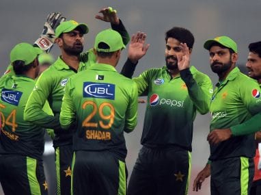 File photo of Pakistani cricketers. AFP