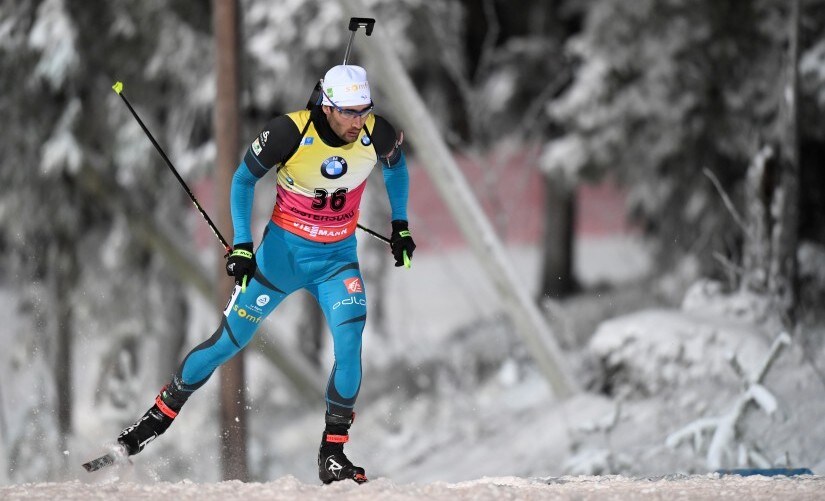 File photo of France's Martin Fourcade in action. Reuters