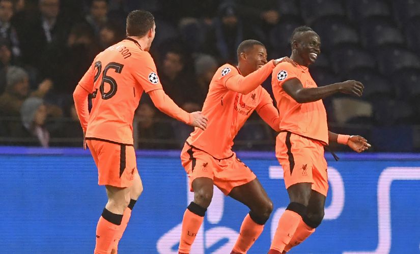 Sadio Mane's hat-trick helped Liverpool crush FC Porto at the Estadio do Dragao. AFP