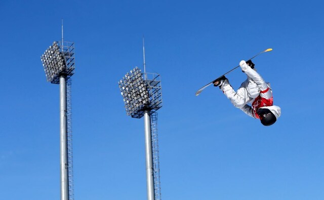 Kyle Mack of the USA competes in the men's big air snowboarding qualification. Reuters Kyle Mack of the USA competes in the men's big air snowboarding qualification. Reuters