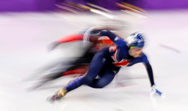 Elise Christie of Britain in action in the short track speed skating women's 500m event. Reuters Elise Christie of Britain in action in the short track speed skating women's 500m event. Reuters