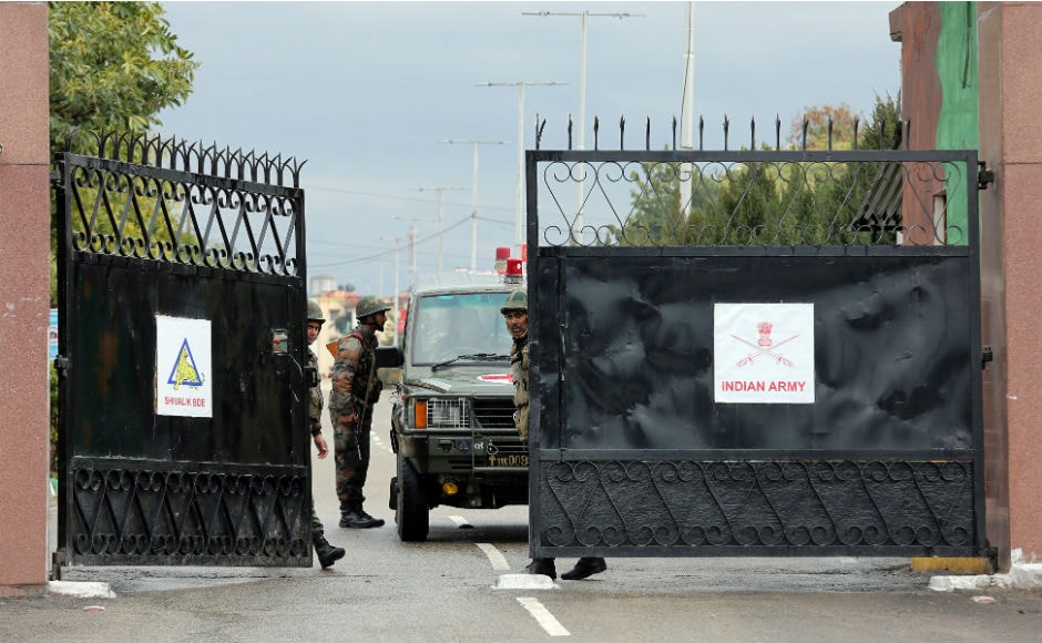 After the encounter got over on Monday, Defence Minister Nirmala Sitharaman visited the camp to take stock of the situation. Reuters After the encounter got over on Monday, Defence Minister Nirmala Sitharaman visited the camp to take stock of the situation. Reuters