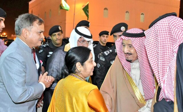 King Salman, in the presence of Swaraj, inaugurated the festival which exhibits Saudi Arabia's culture and heritage. Speaking at the inaugural function, Swaraj said the festival provides an opportunity to showcase and further build upon relationship between the two nations. Twitter @MEAIndia King Salman, in the presence of Swaraj, inaugurated the festival which exhibits Saudi Arabia's culture and heritage. Speaking at the inaugural function, Swaraj said the festival provides an opportunity to showcase and further build upon relationship between the two nations. Twitter @MEAIndia