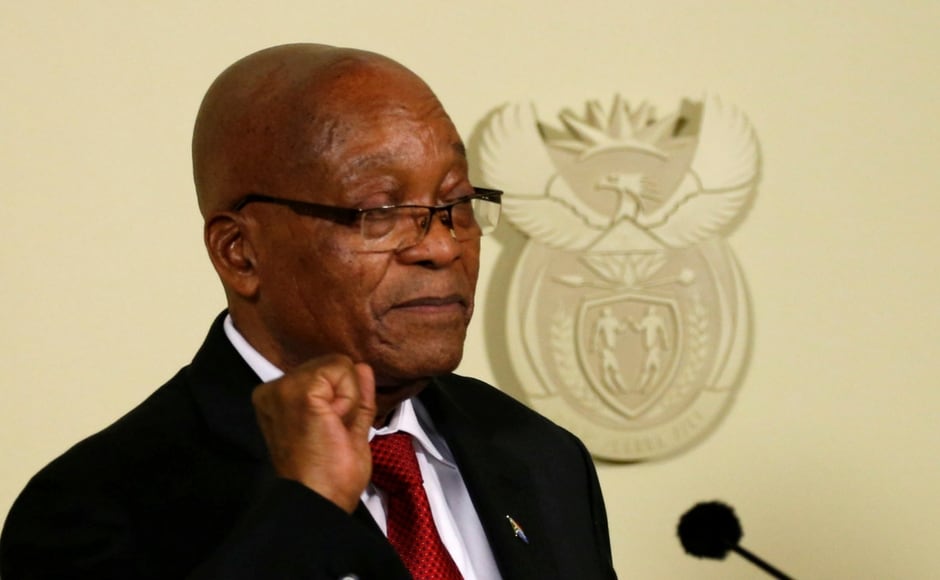 Zuma railed against the African National Congress (ANC) for 'recalling' him from office and threatening to oust him via a parliament no-confidence vote due on Thursday. Reuters Zuma railed against the African National Congress (ANC) for 'recalling' him from office and threatening to oust him via a parliament no-confidence vote due on Thursday. Reuters