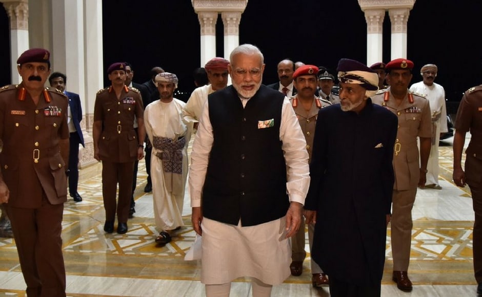Modi arrived from Dubai on the last leg of his three-nation tour, led delegation-level talks with Sultan Qaboos bin Said al Said and discussed measures to strengthen cooperation in trade and investment, energy, defence, security, food security and regional issues. Twitter@narendramodi Narendra Modi holds bilateral talks with Sultan of Oman, addresses Indian diaspora