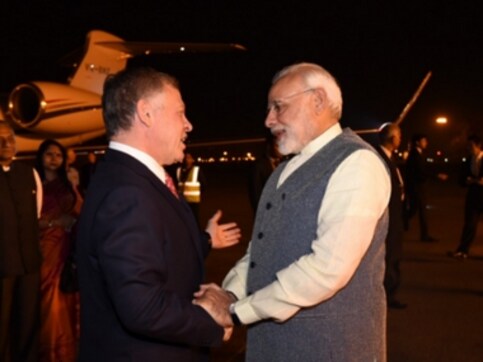 King Abdullah II arrives in India for 3-day visit: Narendra Modi receives Jordanian ruler at New Delhi airport King Abdullah II arrives in India for 3-day visit: Narendra Modi receives Jordanian ruler at New Delhi airport