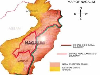 Map of Nagalim proposed by NSCN (IM). Image courtesy: www.nscnonline.org