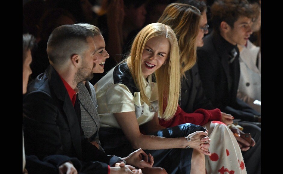 Nicole Kidman was also spotted chatting in the front row. Image from AFP/Angela Weiss Nicole Kidman was also spotted chatting in the front row. Image from AFP/Angela Weiss