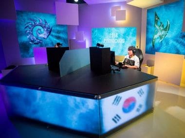 Athletes compete in the Intel Extreme Masters PyeongChang esports tournament in Gangneung. Reuters