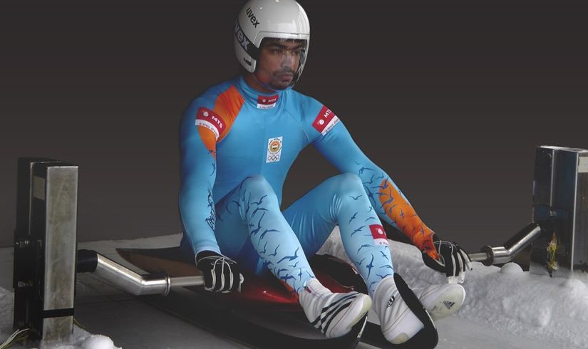 File image of Indian luge pilot Shiva Keshavan. Image courtesy: Twitter/@100thofasec