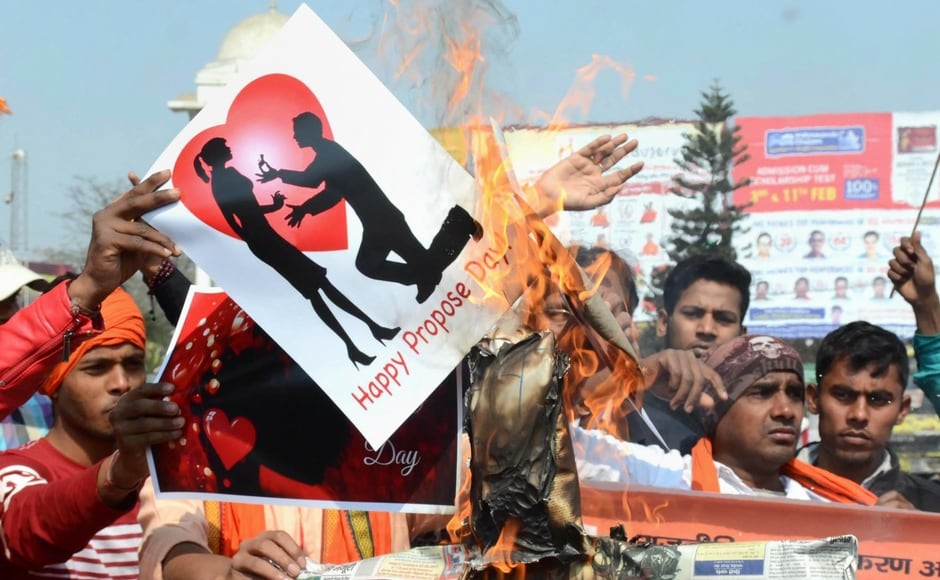 Valentine's Day moral police harass, harangue couples, get animals 'married'!