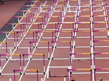 Representational image of hurdles. AFP