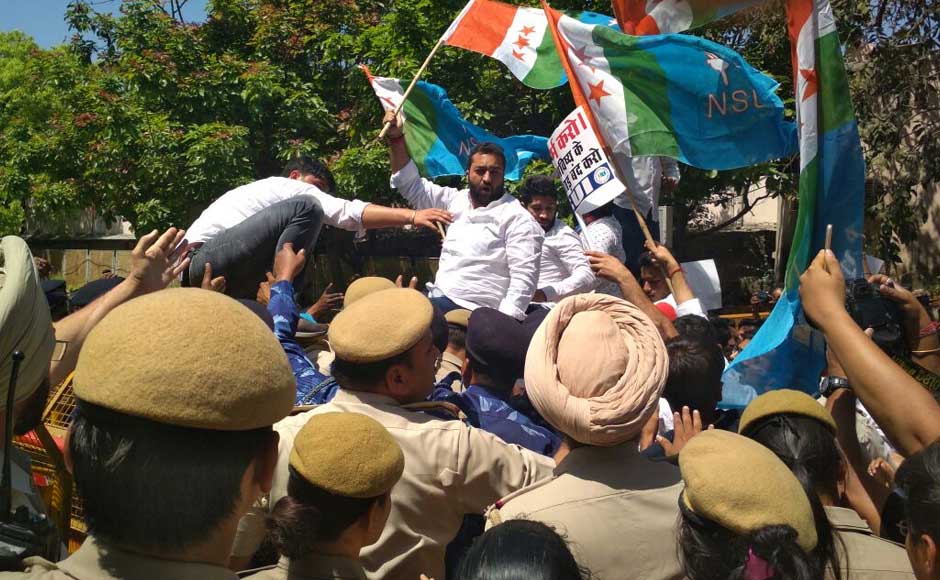 The NSUI alleged that a district convenor of the ABVP in Jharkhand whose name is Sathish Pandey was booked in the CBSE question paper leak case. "NSUI strongly condemns the double agenda of the ABVP who protested outside the CBSE office today, while their office-bearers are caught leaking papers via private coaching centres in Chatra, Jharkhand," the Congress' student body said in a statement. Twitter@NSUI The NSUI alleged that a district convenor of the ABVP in Jharkhand whose name is Sathish Pandey was booked in the CBSE question paper leak case. "NSUI strongly condemns the double agenda of the ABVP who protested outside the CBSE office today, while their office-bearers are caught leaking papers via private coaching centres in Chatra, Jharkhand," the Congress' student body said in a statement. Twitter@NSUI