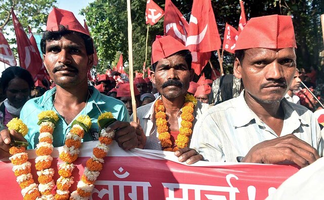 The march, led by All India Kisan Sabha (AIKS) — a peasants front of the Communist Party of India (Marxist), was launched from Nashik on Tuesday. PTI The march, led by All India Kisan Sabha (AIKS) — a peasants front of the Communist Party of India (Marxist), was launched from Nashik on Tuesday. PTI