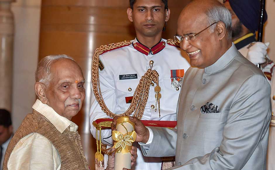 Illaiyaraja, the president of Vivekananda Kendra Kanyakumari Parameswaran, and Hindustani classical singer Ghulam Mustafa Khan were conferred the Padma Vibhusan awards. Kovind presenting the award to Ghulam Mustafa Khan. PTI Illaiyaraja, the president of Vivekananda Kendra Kanyakumari Parameswaran, and Hindustani classical singer Ghulam Mustafa Khan were conferred the Padma Vibhusan awards. Kovind presenting the award to Ghulam Mustafa Khan. PTI