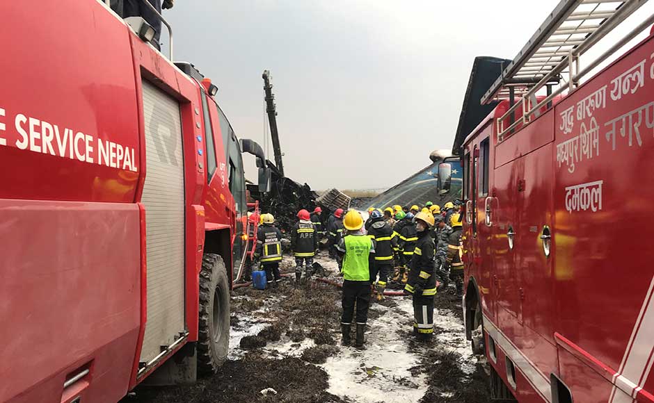 Forty nine killed in Nepal's worst-ever aviation disaster as US-Bangla Airlines plane crash near Kathmandu airport
