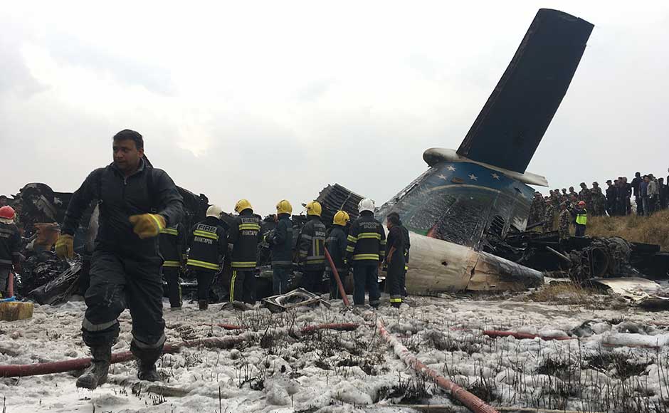 Forty nine killed in Nepal's worst-ever aviation disaster as US-Bangla Airlines plane crash near Kathmandu airport