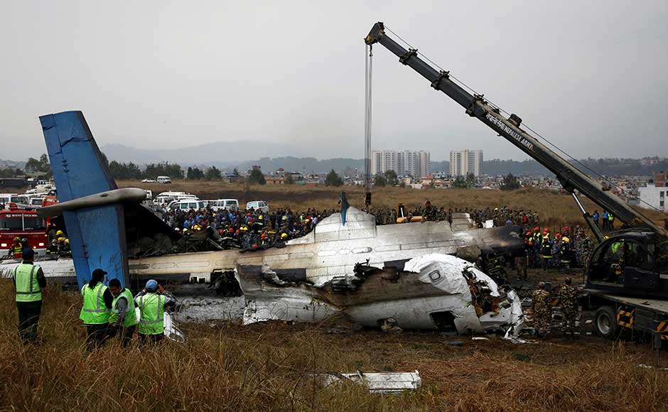 The plane was a Canadian-made Bombardier Dash 8 Q400 turboprop, Mahbubur Rahman of Bangladesh's civil aviation ministry told AFP. Other sources said the aircraft was 17 years old. 