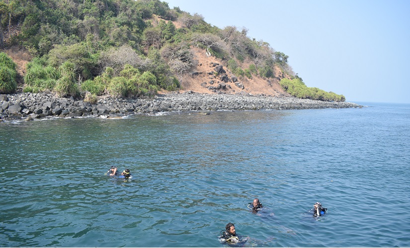 Scuba diving expeditions are organised near Netrani Island. Image courtesy M Raghuram