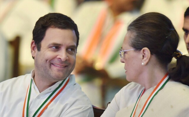 Addressing the party leaders and workers, Rahul said, "The country is being divided and people are made to fight each other." PTI Addressing the party leaders and workers, Rahul said, "The country is being divided and people are made to fight each other." PTI