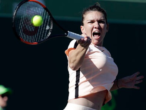 Miami Open: Simona Halep rallies to beat Oceane Dodin; Victoria Azarenka through after Madison Keys retires Miami Open: Simona Halep rallies to beat Oceane Dodin; Victoria Azarenka through after Madison Keys retires