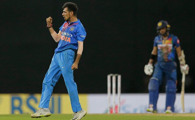 Shortly after his half-century, Perera fell to Yuzvendra Chahal. The leggie struck at a crucial juncture of the match turning the momentum in India's favour. PTI Shortly after his half-century, Perera fell to Yuzvendra Chahal. The leggie struck at a crucial juncture of the match turning the momentum in India's favour. PTI