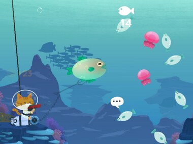 Become a cat and hunt down fish with harpoons in Fishercat. Image: Google Play Store