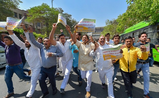 The NSUI's list of demands included the announcement of the retest of the Class 10 mathematics and the Class 12 economics papers as early as possible. They also demanded that students should not be forced to take the retest. PTI The NSUI's list of demands included the announcement of the retest of the Class 10 mathematics and the Class 12 economics papers as early as possible. They also demanded that students should not be forced to take the retest. PTI