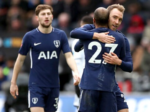 FA Cup: Christian Eriksen's brace against Swansea sends Tottenham Hotspur into semi-final FA Cup: Christian Eriksen's brace against Swansea sends Tottenham Hotspur into semi-final