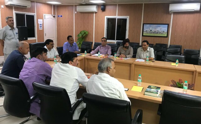Health Minister Satyendar Jain, Development Minister Gopal Rai, AAP leader Sanjay Singh and MLA Somnath Bharti were among the others who took part in the talks. Twitter@AamAadmiParty Health Minister Satyendar Jain, Development Minister Gopal Rai, AAP leader Sanjay Singh and MLA Somnath Bharti were among the others who took part in the talks. Twitter@AamAadmiParty