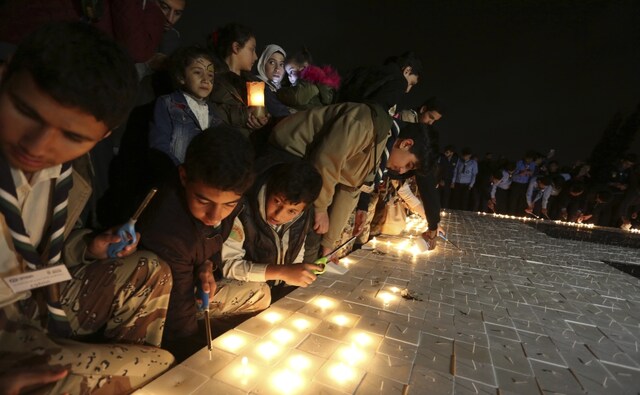 In Jordan, the Royal Society for the Conservation of Nature arranged 11,440 candles on a hilltop in the capital of Amman, establishing a Guinness World Record for the largest candle mosaic. Reuters In Jordan, the Royal Society for the Conservation of Nature arranged 11,440 candles on a hilltop in the capital of Amman, establishing a Guinness World Record for the largest candle mosaic. Reuters