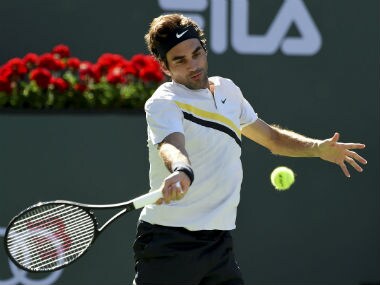 Roger Federer in action at the Indian Wells. Reuters