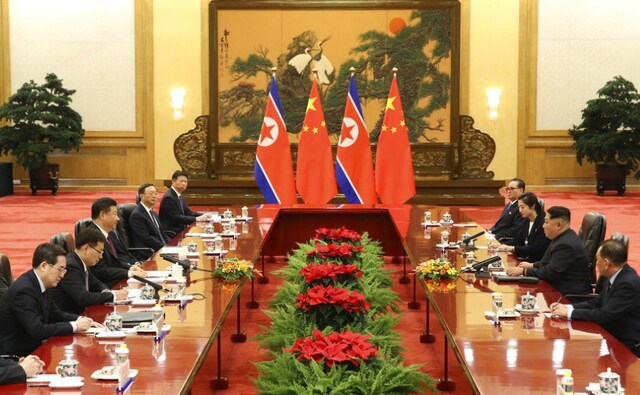 The secretive visit was confirmed by Chinese and North Korean State media, which said Kim was treated to a lavish stay in a show of unity after relations were battered by Beijing's support of United Nations sanctions against Pyongyang. AP The secretive visit was confirmed by Chinese and North Korean State media, which said Kim was treated to a lavish stay in a show of unity after relations were battered by Beijing's support of United Nations sanctions against Pyongyang. AP