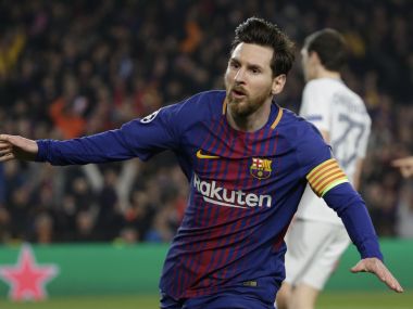 Lionel Messi brought up his Chemapions League century to inspire Barcelona to win over Chelsea. AP