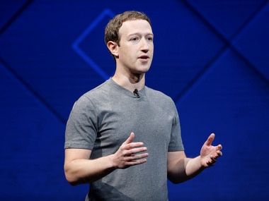 Facebook Founder and CEO Mark Zuckerberg speaks on stage. Image: Reuters