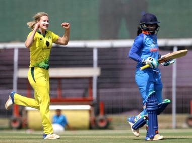 Mithali Raj walks off the pitch after being dismissed in the 2nd ODI. Image courtesy: Twitter @SouthernStars 