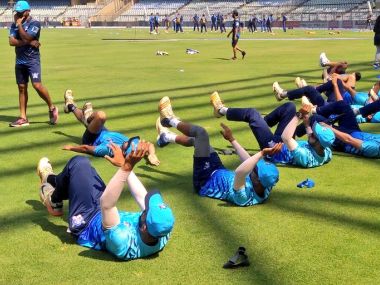 ARCS Andheri train at Wankhede Stadium ahead of their opener. Courtesy: Twitter/ @ARCS Andheri