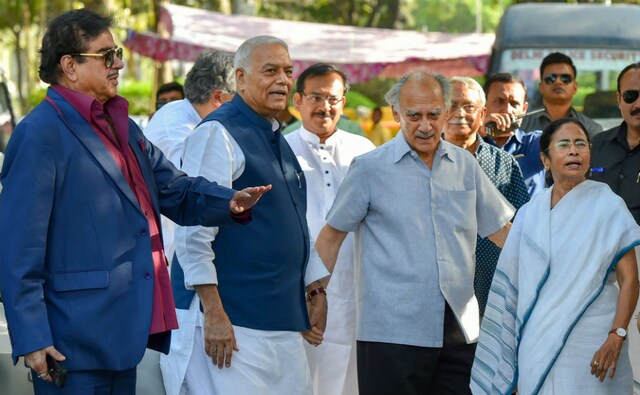 Banerjee, who has been meeting leaders of various Opposition parties and some allies of the ruling BJP in Delhi held a brief discussion with the trio. She had met with several MPs, including those from the NCP, Shiv Sena and TRS earlier in the day. PTI Banerjee, who has been meeting leaders of various Opposition parties and some allies of the ruling BJP in Delhi held a brief discussion with the trio. She had met with several MPs, including those from the NCP, Shiv Sena and TRS earlier in the day. PTI