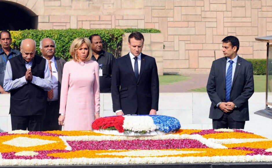 Emmaunel Macron in India: French president accorded ceremonial welcome; meets Narendra Modi to discuss defence, trade