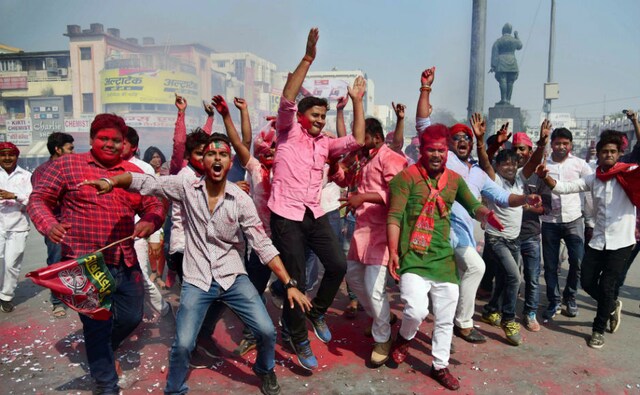 In Phulpur, Samajwadi Party candidate Nagendra Pratap Singh Patel defeated his nearest Bharatiya Janata Party rival Kaushlendra Singh Patel by 59,613 votes, leading to noisy celebrations and calls for Opposition unity across the nation to defeat the BJP in next year's Lok Sabha battle. PTI In Phulpur, Samajwadi Party candidate Nagendra Pratap Singh Patel defeated his nearest Bharatiya Janata Party rival Kaushlendra Singh Patel by 59,613 votes, leading to noisy celebrations and calls for Opposition unity across the nation to defeat the BJP in next year's Lok Sabha battle. PTI