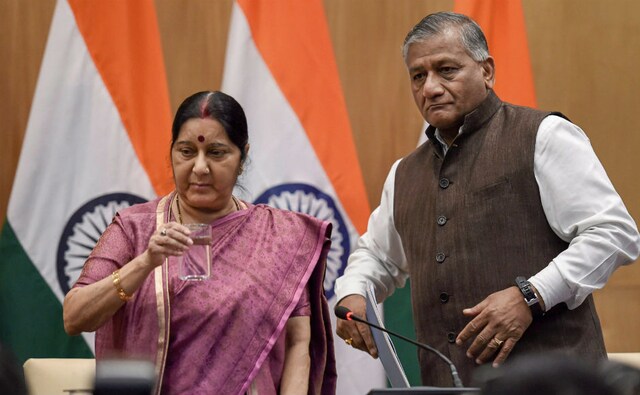 Sushma Swaraj addressed a press conference after the Minister of External Affairs informed on Tuesday that the 39 Indians, who were kidnapped in Iraq, are dead. The Indians were abducted by the Islamic State in Mosul in June 2014. PTI Sushma Swaraj addressed a press conference after the Minister of External Affairs informed on Tuesday that the 39 Indians, who were kidnapped in Iraq, are dead. The Indians were abducted by the Islamic State in Mosul in June 2014. PTI