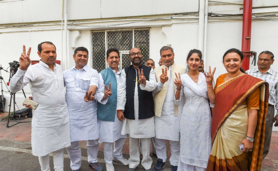 With one BSP MLA believed to have cross-voted and two others in jail being denied permission to vote in the Rajya Sabha polls, the Opposition failed to ensure victory for their second candidate in Uttar Pradesh. PTI With one BSP MLA believed to have cross-voted and two others in jail being denied permission to vote in the Rajya Sabha polls, the Opposition failed to ensure victory for their second candidate in Uttar Pradesh. PTI